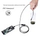 Endoscope Camera Waterproof IP67 Adjustable Soft Hard Wire 6 LEDS 7mm Automotive Endoscope Camera For Android USB Phone PC