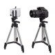 Extendable Tripod Stand, 3 In 1 Professional Camera Holder With Phone Clip Tripod Adjustable Tripod For Mobile Phone