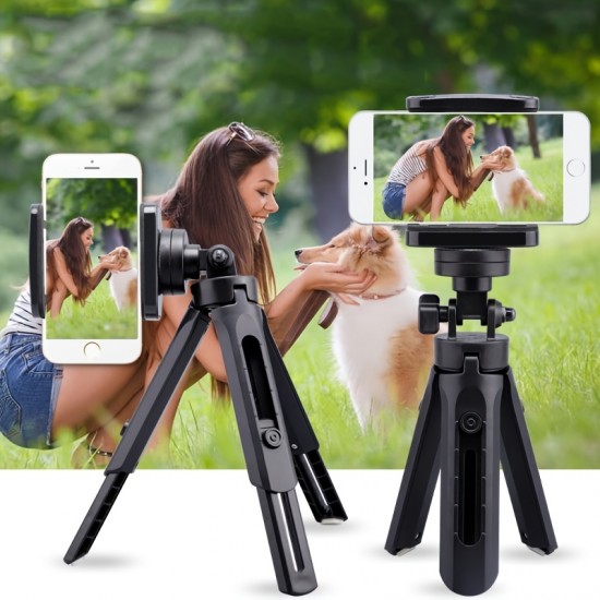 1pc Flexible Phone Tripod Stand, Small Mini Tripod, Rubberized Countertop IPhone Stand For Photo/Video Recording Compatible With All Phones/Cameras/GoPro