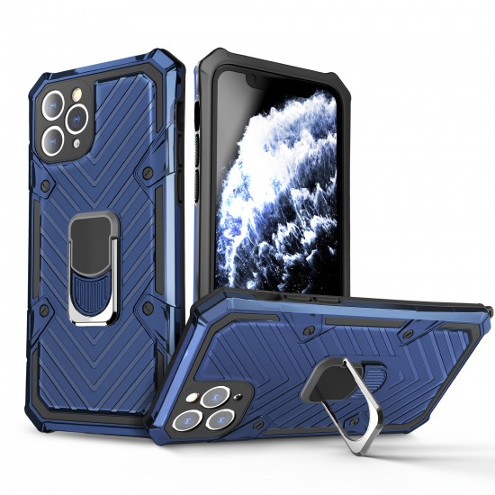 Stand Case With Slide Camera Cover & Kickstand Military Grade Heavy Duty Protective With Magnetic Holder Blue Color,for IPhone 6/7/8/SE/11/12/13/X/XS/XR/XSMAX/Plus/Pro/Pro Max