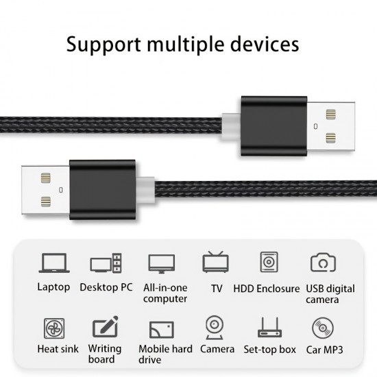 1PC USB To USB Extension Cable Type A Male To Male USB Extender For Radiator Hard Disk Webcom Camera USB Cable Extens