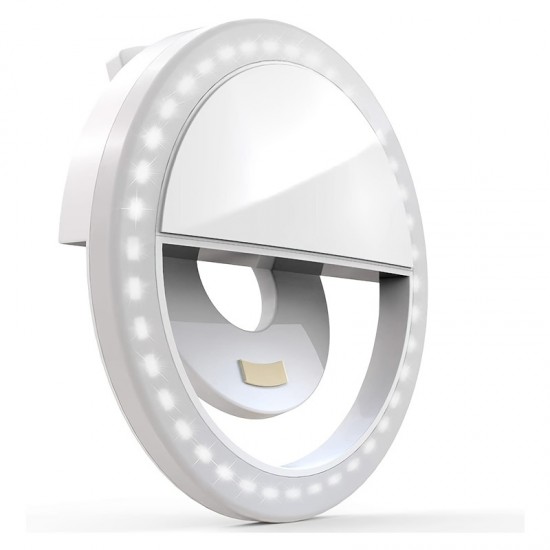 LED Smart Phone Camera Photo Beauty Light,Ring Light Clipped On The Phone,Three Files Lighting Adjustment.