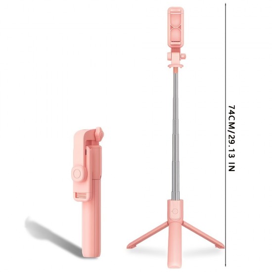 29"Adjustable Selfie Stick Tripod, Mobile Phone Self Remote Selfie Stick, Retractable Portable Video Camera And Live Broadcast Artifact,Suitable For All Phones-JY-B102