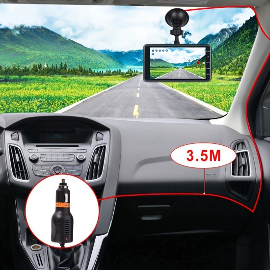 1pc 4.0 Inch 1080P Car DVR Camera Dashcam, Car Driving Recorder With Rear View Camera