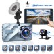 1296P HD Automatic Loop Recording Car Starlight Night Vision Device DVR Dashboard Camera Driving Recorder Double Recording