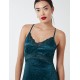 Jacquared Satin Slip Dress