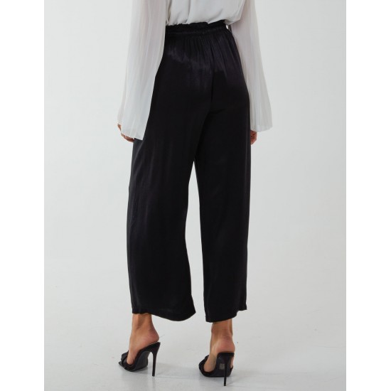 Satin Wide Leg Trouser