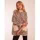 Animal Print Pocket Jumper