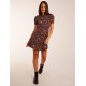 Floral Animal Smock Mini Dress