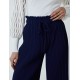 Wide Leg Pleated Trousers