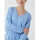 Twist Front Cotton Tunic With Side Pocket