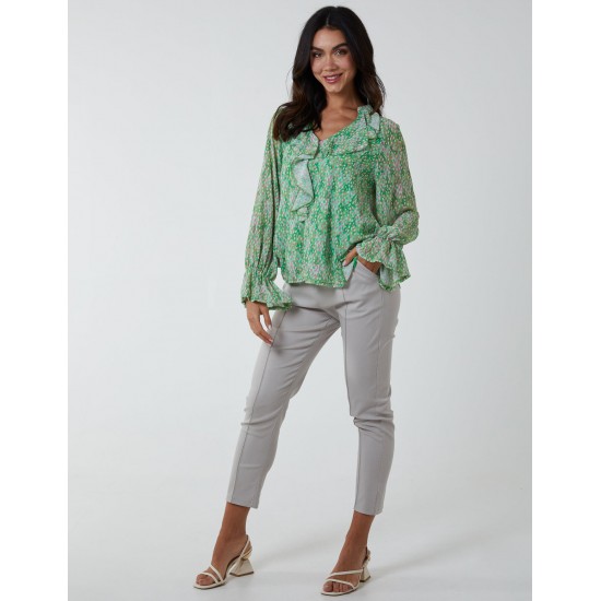 Chiffon Frill Blouse