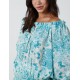 Butterfly Floral Print Gypsy Chiffon Blouse