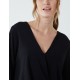 Crossover Woven Plain Blouse