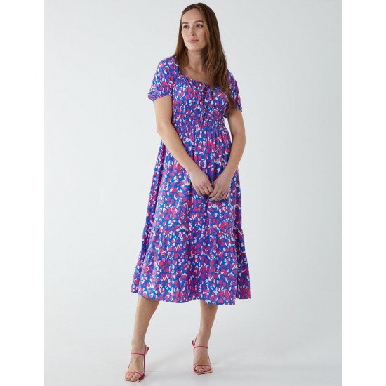 Abstract Heart Midi Dress