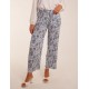 Paisley Wide Leg Culotte Trousers