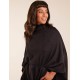 Roll Neck Drawstring Poncho