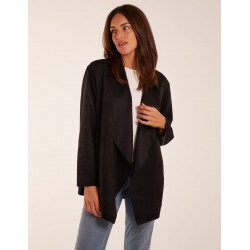 Suede Look Waterfall Jacket