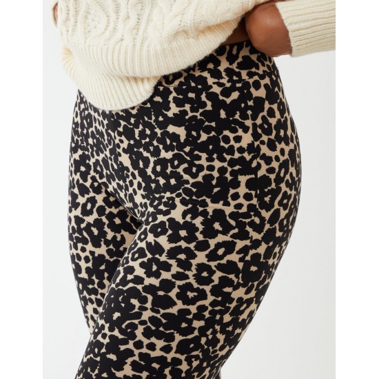 Leopard Print Flared Pants