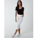 Zip Detail Crop Trouser