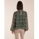 High Neck Baroque Blouse