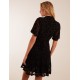 Angel Sleeve Velvet Burnout Dress