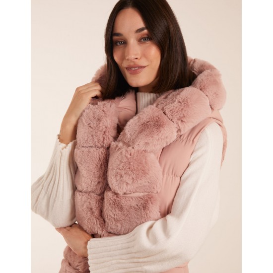 Faux Fur Detail Gilet